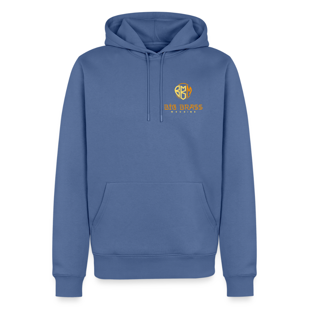 Logo Unisex Bio-Hoodie von Stanley & Stella - Taubenblau