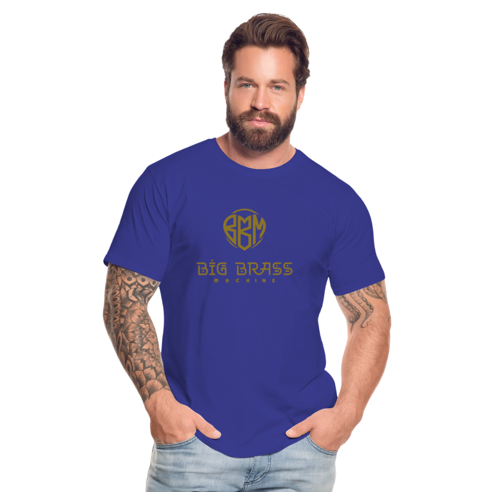 Gold-Logo Männer Premium Bio T-Shirt - Königsblau