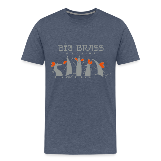 "Rats " - Männer Premium T-Shirt - Blau meliert
