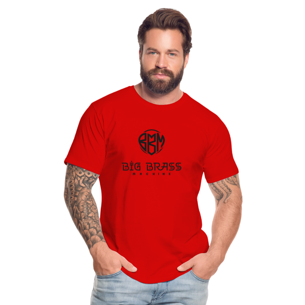 Black-Logo Männer Premium Bio T-Shirt - Rot